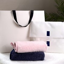 더휴 고급 수건선물세트 포장 수건세트 선물용 핸드타월 주방 고리수건, 1개, 베이비핑크