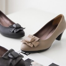 국산 비즈 리본 장식 구두 AM2508