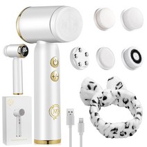 MARIBELLE LUXE 소닉 페이셜 클렌징 브러시 전기 방수 실리콘 페이셜 클렌징 브러시 각질 제거 전기 페이스 스크러버 클렌징 브러시 페이셜 클렌징 브러시 6 in 1 페이스
