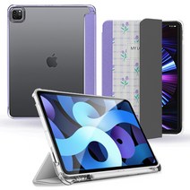 TaVely 아이패드 케이스 애플펜슬수납 스마트커버, [백폴더] TULIP