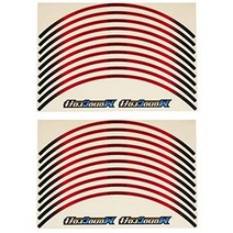 일본직발송 10. MONOCRAFT (모노 크래프트) (모노 크래프트) MONOCRAFT 스즈키 V 스톰 250 림 스티커 SET, ONE SIZE, 레드