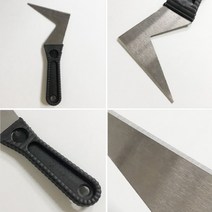 힘찬쇼핑_ 매장 청소용 유리 스티커 껌 제거 스텐 헤라 스크래퍼 헤라 밀칼 껌칼 끌칼 도구 칼날교체형, 1개