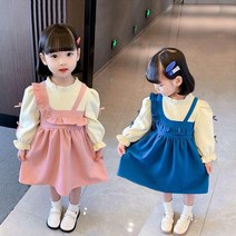 도톰 옆리본 여아 원피스