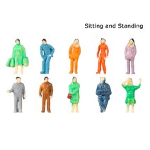 :5755 스케일 모델흰색 미니어처 피규어건축 모델인간 모형ABS 플라스 민족5 개, 12 10pcs 1.3-2.2cm