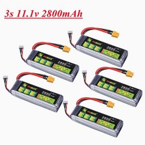 드론배터리 리포배터리 RC배터리 Lion power 3s 11.1v 2800mah rc, 5pcs 배터리