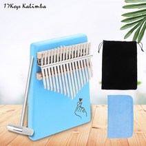 17 Key Kalimba 엄지 피아노 싱글 보드 마호가니 폭포/손가락 하트 패턴 사운드 홀 Mbira 키보드 악기