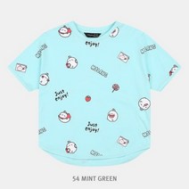 더데이걸 #NC서면점# 피크닉가는 몰랑이 전판 캐릭터 반팔 티셔츠 TGRA19F14-01 MINT GREEN