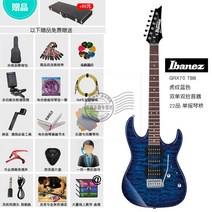 IBANEZ Ibanna GRG170 참가 신청 초보자 GRX40 140 싱글 쉐이크 더블 일렉트릭 기타 프로패셔널 세트, 22. GRX70 타이거 패턴 블루 업그레이드