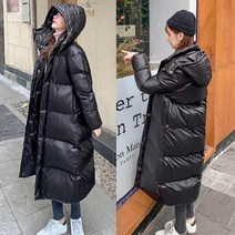 여성롱경량패딩 후드 패딩 캐주얼 여성롱후드보세패딩 후드롱패딩블랙롱패딩 저렴한롱패딩패딩순위 고등학