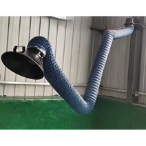 극소 배기장치 암후드 배기관 실험실 플렉시블 자바라, 벽걸이형(160mmx2m) 벽걸이형 석션 암