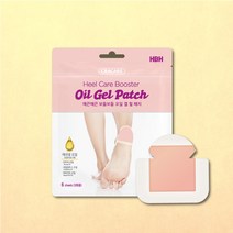 [신제품 특허 발꿈치 패치 3팩 SET] HBH 오일겔 힐 패치 / 풋케어 발각질케어 특허오일겔패치 아기발케어, 오일 겔 힐 패치 1팩 (6매)