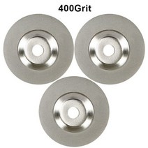 도자기 물레 수업 미니 다이아몬드 연마 휠 에머리 디스크 앵글 그라인딩 숫돌 그릿 개, 400 Grit 3개