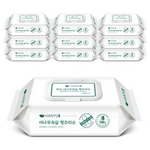 한포 대나무속살 행주티슈 캡형 60매 10팩 생분해 뽑아쓰는 일회용행주 주방청소행주, 10개, 단품없음