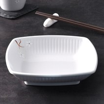 백청아 샤링 사각접시 4호 멜라민 그릇 식기 업소용 식당