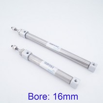 소형유압실린더 가이드실린더 스테인레스 스틸 미니 실린더 보어 16mm 스트로크 ~ 200mm CDJ2B 복동/단동, 11 100mm_01 Double acting