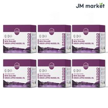 초록입홍합오일 25000mg 120캡슐 라이프스팬 정품 뉴질랜드 직배송, 6통