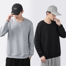 주디앤 남성 기본 데일리 기모 맨투맨 2P