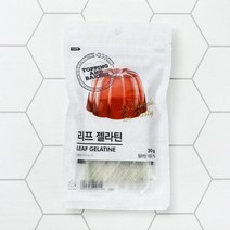 큐원 홈베이킹 리프젤라틴 20g, 1개