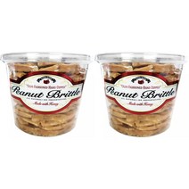 Brittle-Brittle Hand Dipped Peanut Brittle with Honey 브리틀브리틀 피넛브리틀허니 1.08kg 2통, 1080g