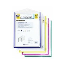 아주산업 벽걸이형 투명케이스 세로형 A4, 화이트