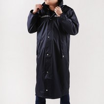 착용이 편한 남여공용 롱코트우비 방수 방풍 그레이카모, 네이비, 3XL