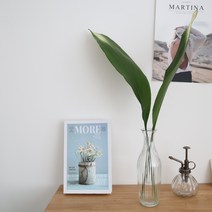 곡선 줄무늬 호리병 스타일 유리 화병