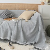 SKANDSALO 쇼파 패드 6인용 천커버 가죽갈이 돌쇼파 매트 천갈이, waffle 그레이_230 x 250cm