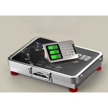 전자저울 무선 초정밀 정육점 고정밀 시장 수산물시장, 이동식 500kg 45x60 듀얼 스텐