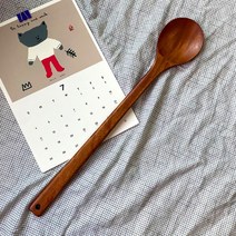 50cm 장미목 원형 장주걱 l 매실 양념 나무 업소용, 1개