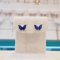 볼라레 친구결혼선물 에나멜 사파이어 피어싱 귀걸이 (SSP560)