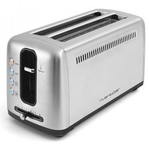 유럽 토스터기 Riviera and Bar GP540A Toaster 2 Schlitze extralang Edelstahl B00YPQQJ00, 단일옵션