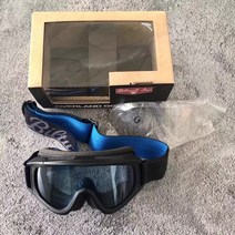 할리 빈티지 라이딩 빌트웰 방풍경 바이크 바람차단 고글 안경 헬멧 스팟 본격 방풍・방우, 한 사이즈, 오버랜드 블랙 앤 블루