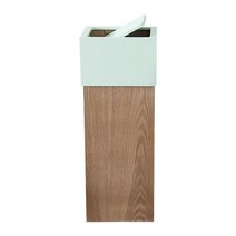 호텔 원목 사각 휴지통 우드 인테리어 카페 거실 쓰레기통, B타입 롱(21x21x65)