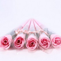 시들지않는 어버이날꽃 스승의날 꽃 한송이 카네이션 장미 비누 꽃다발 졸업식, 레드