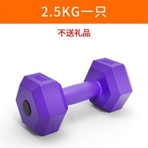 웨이트운동덤벨 육각아령 5KG10 킬로그램 20 접착제를 붙이다 고정 여성 남성 팔근육만들기 가정용 헬스 2518455064, 2.5 -20KG 육각아령, 2.5KG 한짝 보라색