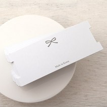 [9133-25]브레이슬릿팔찌포장지 9x3.5cm 화이트리본 1개