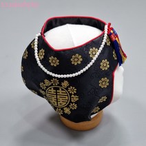 65번 한복조바위 전통 금박 여아 한복조바위 아기 아동 유아 한복모자