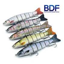 청룡조구 살치 6관절베이트 21g 5종 배스 빅베이트, 02.레드블랙