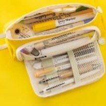 대용량 삼각 필통 초등학생 중학생 고등학생 대학생 준비물 사무용품 방수 다용도 큰 문구, 연그린, 대용량펜파우치필통