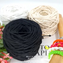 마크라메 재료 폴리 우동끈 매듭실 팔찌 만들기 실팔찌 매듭끈(1mm-3mm), 블랙(폴리), 3mm