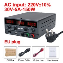 dc 5v 충전기 9볼트어댑터 12v1a어댑터 GVDA-USB DC 조정 실험실 전원 공급 장치 30V 10A 전압 조정기 60, 01 30V 5A EU plug, 01 30V 5A EU plug