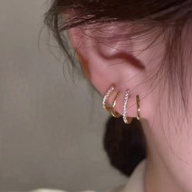 [귀걸이택기성품] 에이치 패션 데일리 패션 큐빅 귀걸이