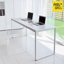 DK9800 스틸프레임 스퀘어 책상 1800 x 600 DVX 기사님설치시공 철재책상1800 회의실 가정용 2인용 테이블, 메이플상판