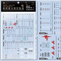 하비미오데칼 (HGU04) HG RX78 RX93 뉴건담 연방 문양 습식 데칼