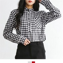 헨리넥 깅엄체크 셔츠 A1902