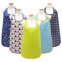 더해피 성인 손님용 벨크로 앞치마, 손님용 벨크로 앞치마/북유럽삼각 연핑크