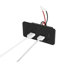 카라반 캠핑카 매립형 듀얼 USB 충전 포트 4.2A DIY, C제이앤제이 DIY4.2A듀얼USB포트