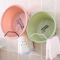 미리내누리 세수대야걸이 거치대 2SET, 블랙