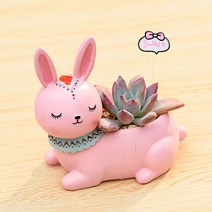 ROOGO 루고 화분 동물의 숲 파티 토끼