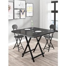 본톤 접이식 식탁 테이블 간이 렌탈 하우스 홈 심플 소형 아파트 사각 스톨, [23] 업그레이드된 데스크탑은 안정적이고 대담한 80